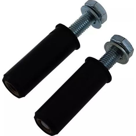 Ultra Secure – Lot de 2 boulons M10 de fixation goudron – Chevilles spécifiques pour ancrage solide – Diamètre 10mm – Longueur filetage 75mm