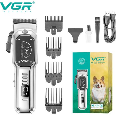 Nouvelle tondeuse électrique pour poils d'animaux, pour chats et chiens (1/3)