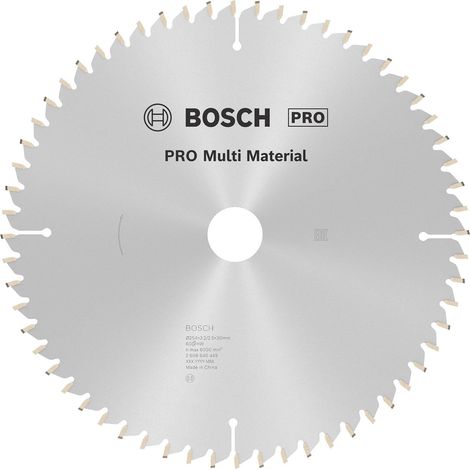 Bosch – Lame de scie circulaire 254 mm – 60 dents – Pour bois dur et teck – Coupe nette sans éclat (1/5)