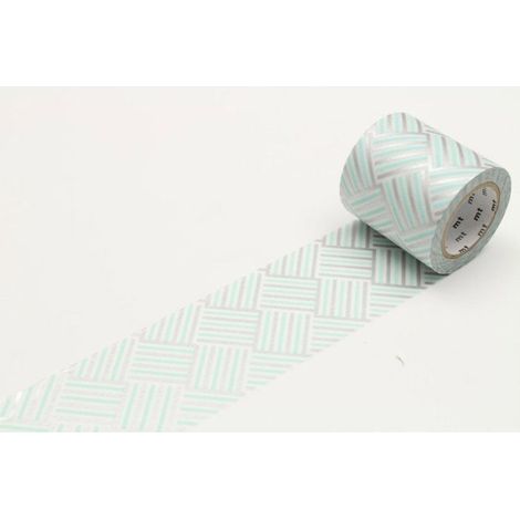 Masking tape MT Casa Rayé 5 cm bleu argent - coin izum (1/2)
