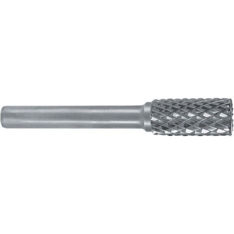 RUKO Fresa de metal duro ZYAS Ø 12 mm longitud de cabeza 25 mm vástago Ø 6 mm en blanco dentado KVZ 4 con frente 116018