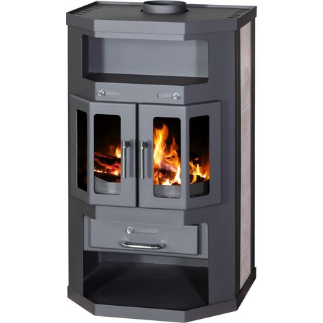 Victoria Kaminofen Taro 2 mit Keramikverkleidung und 9,04 kW (1/3)