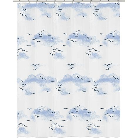Kleine Wolke Duschvorhang Sky Polarblau 180 x 200cm Duschvorhang (1/3)