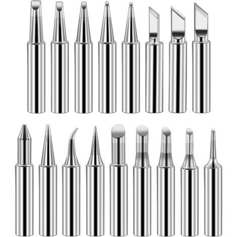 17 soldering tips/sets for sale: 936 soldering station, pure copper soldering iron tips, lead-free soldering iron tips. (1/4)