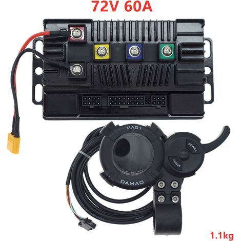 Upgrade your 72V two-wheeled vehicle with a high-power 60A brushless DC controller for a high-quality electric two-wheeled scooter. (1/5)