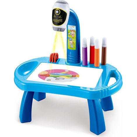 Lerntisch für Kinder, Projektor zum Nachzeichnen und Zeichnen, Zeichentafel, Projektions- und Maltisch
