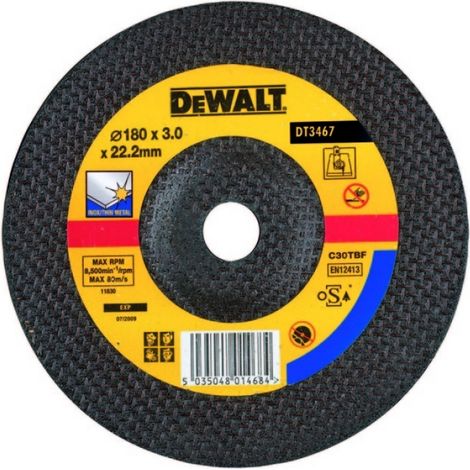 Disco da taglio per smerigliatrici angolari inox depresso 115mm dt3467 Dewalt