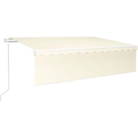 Maison Exclusive - Tenda da Sole Retrattile Automatica con Parasole 6x3 m Crema
