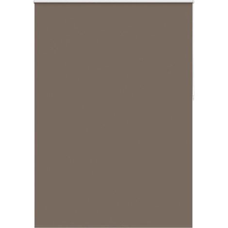 Store enrouleur occultant 144,4 x 230 cm, largeur du tissu 140 cm, couleur café