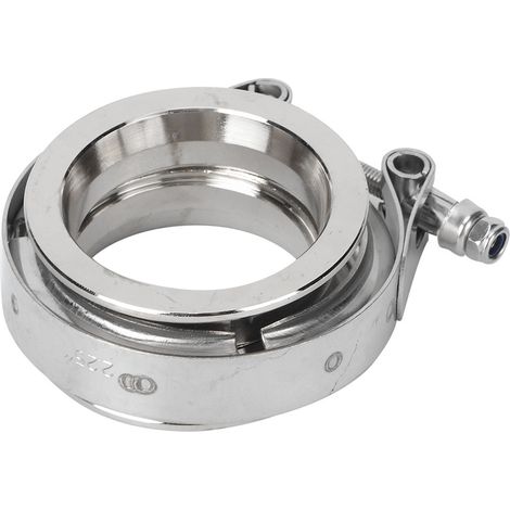 Bride de serrage à visser en acier inoxydable avec bride pour tuyau d'échappement auto (2,25 pouces - 57 mm) (1/3)
