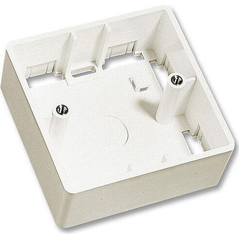 Lindy caja de pared de superficie 1 elemento uk 86x86x47 mm blanco