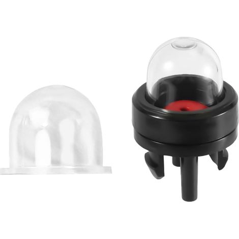 2 - Pompe à Poire d'Amorçage - Remplacement Poire Carburateur - Compatible Walbro WT-23A Zama - Pour Tronçonneuse Tondeuse Souffleur - Noir Rouge Transparent - 2,2x2,2x3,46cm (1/5)
