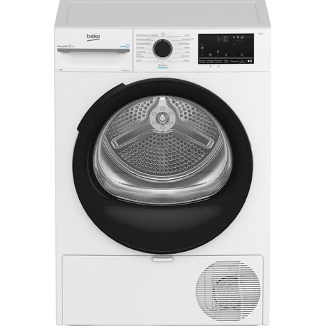 Beko – Sèche-linge à condensation 8 kg – Classe B – 64 dB – 15 programmes – Pompe à chaleur – Écran LCD – Fonction anti-plis (1/5)
