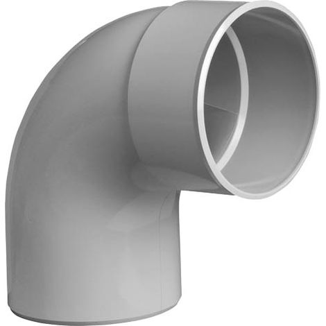 NICOLL Coude mf 87°30 Ø125 gris