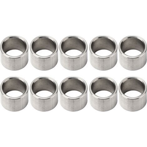 Kit de 10 piezas de accesorios de ferretería de acero inoxidable, arandelas espaciadoras de 15 mm de diámetro exterior y 12 mm de diámetro interior (1/4)