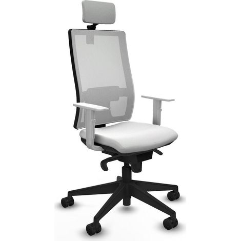 Piqueras y Crespo 4B066N2 Chaise de bureau blanche confortable