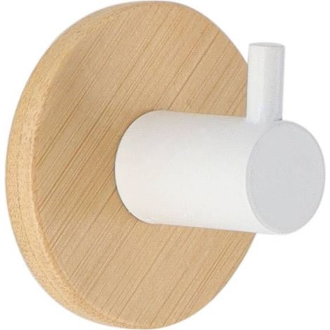 Clavija metálica pintada de bambú de 3 m - blanco - Tendance