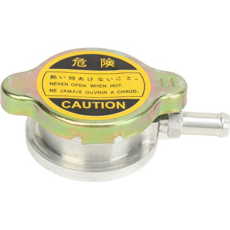Bouchon de remplissage aluminium à souder 32mm ID, col de radiateur avec bouchon 1,1bar, raccord de refroidissement pour modification véhicule, kit accessoire auto (1/5)