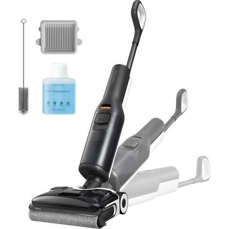 Aspirateur Laveur,Aspirateur Balai sans Fil 20kPa Haute Température de 90 °C, inclinable à 180° Lie-Flat Nettoyage Deux Bords,Distribution Automatique de Solution (1/5)