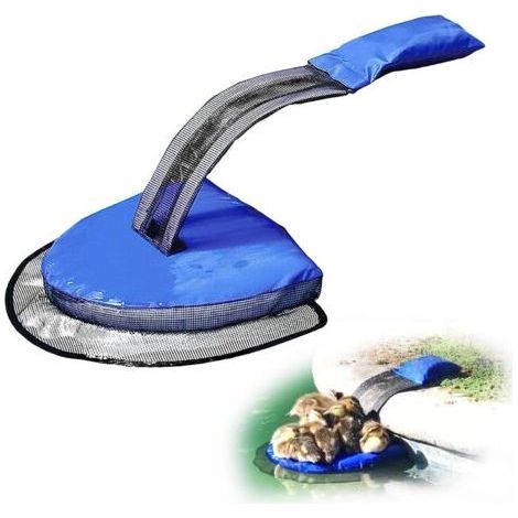 1 Evakuierungsrampe für Tiere aus dem Becken, Oxford-Gewebe, blau, für Frösche und Enten (1/5)