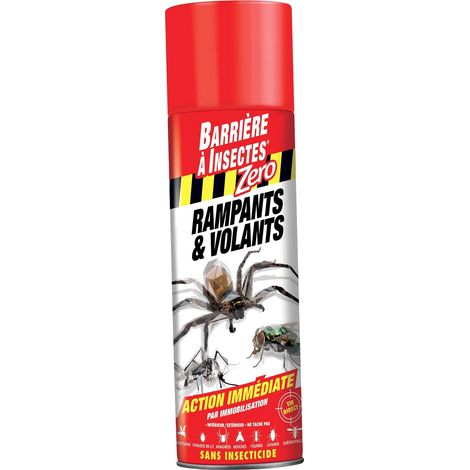 Aérosol 400 mL Rampants & Volants zéro insecticide BARRIÈRE À INSECTES