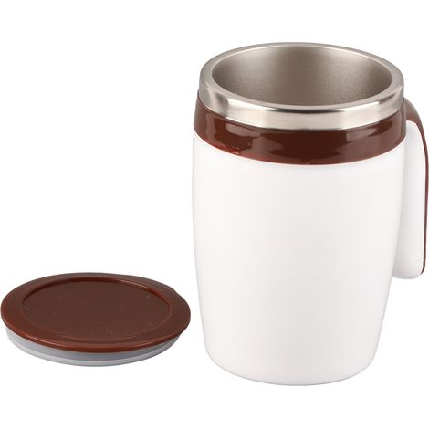 Tasse isotherme électrique en acier inoxydable avec agitateur magnétique, 380ml pour café