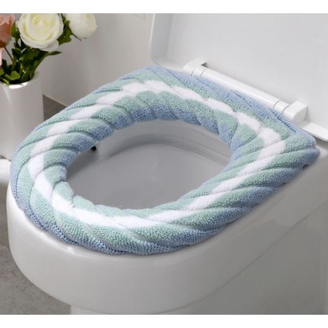 3er-Pack Toilettensitzbezug, weiches und warmes Badezimmerkissen, waschbar, universelles, verdicktes Toilettenkissen (1/4)