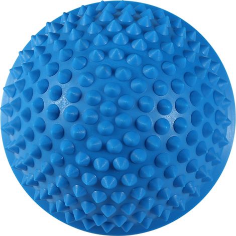 Balle de massage demi-ronde en PVC pour le yoga, le fitness et la salle de sport (bleue) (1/3)