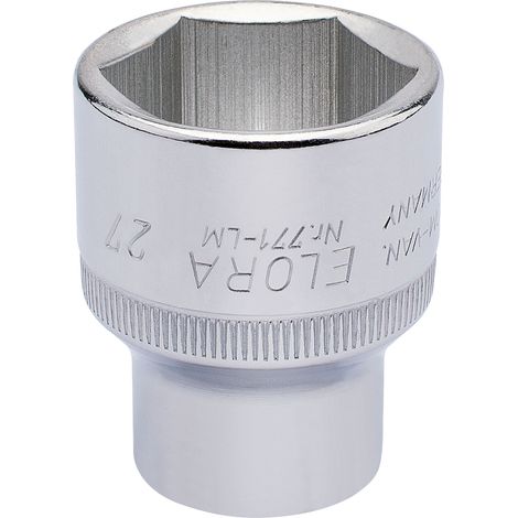 27mm 1/2-Inch Drive Hexagon Socket (15316) for Square Drive Tools (1/5)