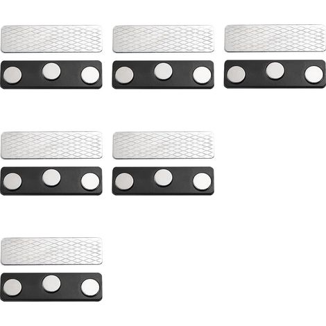 6 Paires Aimants de Rideau Magnétique Accessoire de Store Occultant pour Stores de Fenêtre Aimants pour Rideaux avec Adhésif Clips Magnétiques pour Rideaux pour Rideaux Occultants，45x13MM