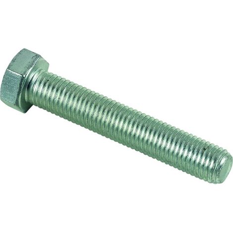 Tornillo de cabeza hexagonal totalmente roscado - Clase 8.8 - Zincado - 16 x 80 mm - Caja de 25 - LENNIE - 25927729