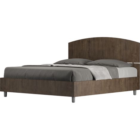 Letto matrimoniale contenitore 160x200 noce Dora