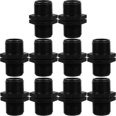 Kit de réparation de tuyaux d'irrigation (20 pièces) en plastique noir, pour prévenir les fuites et protéger votre jardin. (1/5)