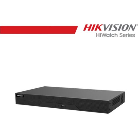 NVR 4 canali 4K Hikvision HiWatch, larghezza di banda 40Mbps - HWN-4104MH-E