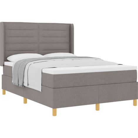 Maison Exclusive - Letto a molle con materasso Talpa 140 x 190 cm Tessuto