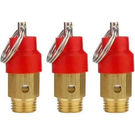 3 Pieces 1/8 Sandblaster Valve Air Compressor, Pressure Sensor, Compressor Spare Part (1/5)