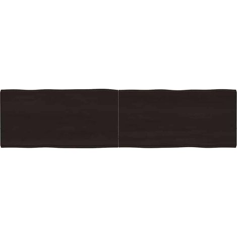 Tischplatte 160x40x(2-4) cm Massivholz Behandelt Baumkante