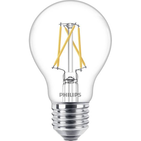 Philips LED 77213001 LED CEE F (A - G) E27 forme de poire 7.5 W, 3 W, 1.6 W = 60 W, 30 W, 16 W blanc chaud (Ø x L) 6 cm x 10.4 cm à intensité varia A866692 (1/10)
