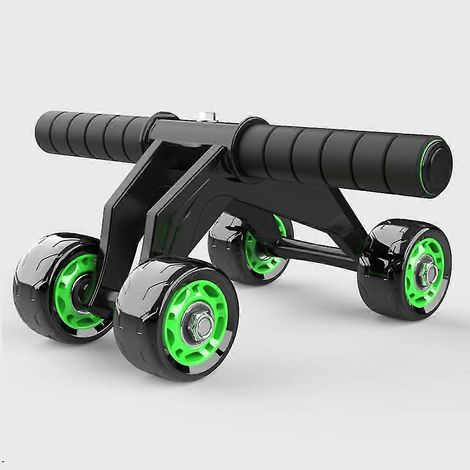 Roue abdominale à quatre roues avec tapis pour les genoux (1/5)