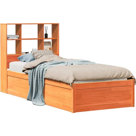 Maison Exclusive - Letto senza Materasso Marrone Cera 75x190 cm in Legno di Pino