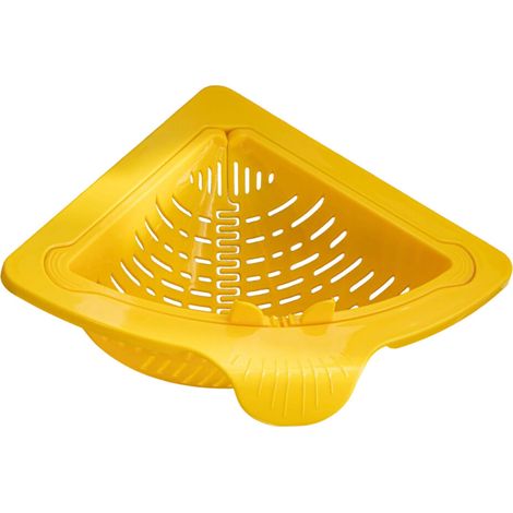 Panier d'égouttage d'évier à pression à ventouse, panier-Jaune