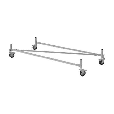 BASE TRABATTELLO GRIM EU 75 50045 MARCHETTI  ACCIAIO ZINC CM 165X75 + 4 RUOTE