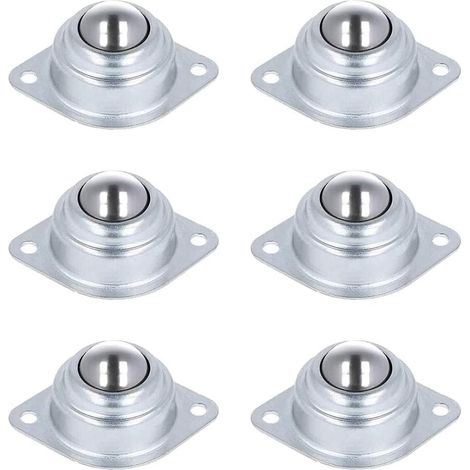 Enowelir Transfert à Billes Roulettes,6 Pièces Roulettes de Transfert Billes à Rouleaux Meubles Fer avec Boules pour Transmission Fauteuil Roulant Systèmes alimentation Machines de Traitement. (1/3)