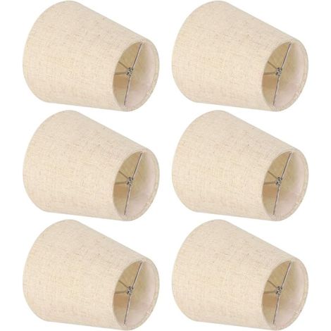 Abat Jour Lampe, Couvercle d'abat-jour Durable en Tissu Moderne de Remplacement pour Les Lampes De Table 6 Clip Chevet Applique Murale Capot de Lampe Lampadaire Couverture Accessoire Décoration (1/5)