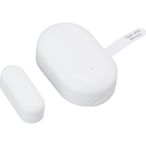 Kit domotique détecteur d'ouverture ZigBee intelligent pour portes et fenêtres, système d'alarme antivol commercial avec capteur de contact, contrôle à distance par voix via application, batterie inté (1/5)