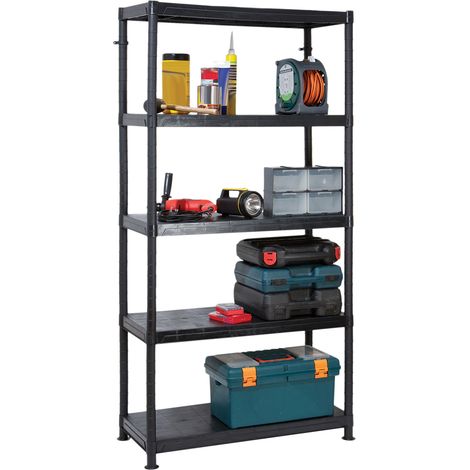 Unité de rayonnages, 900mm x 400mm x 1840mm, charge 50kg, 5 niveaux ( Prix pour 1 )