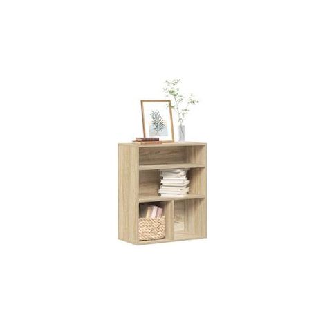 Bibliothèque chêne sonoma 60x30x71,5 bois d'ingénierie (1/5)