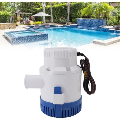 Pompe Électronique Automatique pour Piscine Spa Étang 3000GPH Grande Capacité Pompe de Cale Submersible DC 12V-AUTRES (1/5)