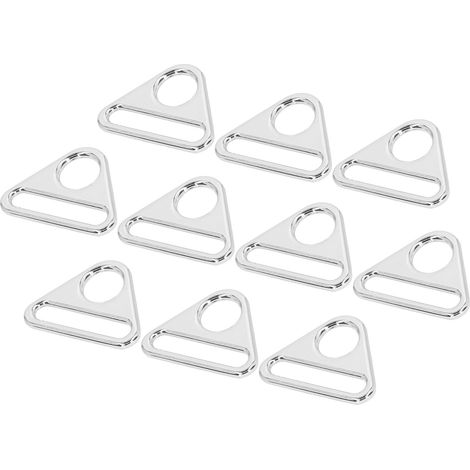 Sangle de Bagage Réglable 38mm en Alliage de Zinc, Lot de 10, Léger et Polyvalent, Accessoire de Voyage Pratique, Blanc (1/5)