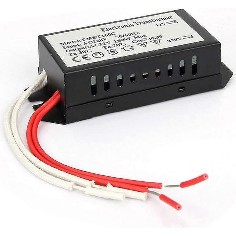 【BQ】Transformateur électronique 220 V vers 12 V - Convertisseur de tension 20 W vers 160 W pour lampes halogènes (1/5)